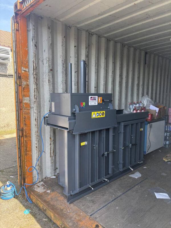 50 kg, Twin Chamber Baler installed inside container