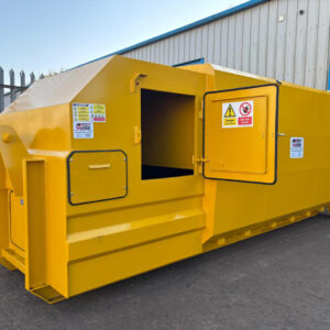 Roll-On/Roll-Off Portable Waste Compactor with Hand Loading