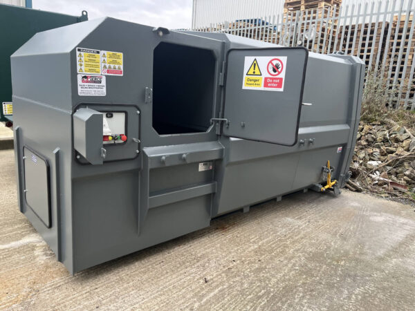 Skip Pack Portable Waste For hand Loading with Side loading Door.