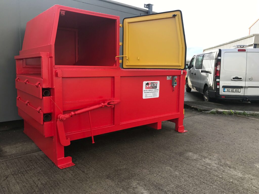 Wm Compactor Lock Static Waste Compactor for Hand Loading by the Safety Interlocked Side ...