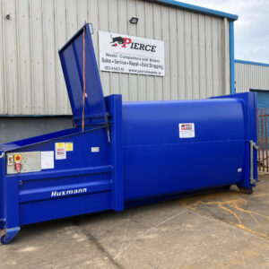 End Loading Roll-On/Roll-Off Portable Waste Compactor with Spring Assisted Lid