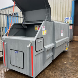 Skip Pack Portable Waste Compactor with End Loading Spring Assisted Lid
