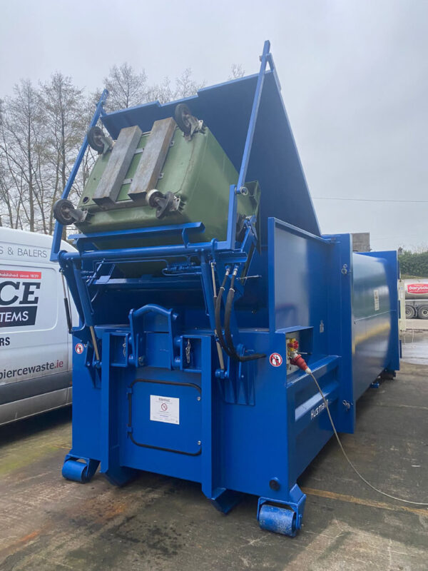 End Loading Portable with Wheelie Bin Lift