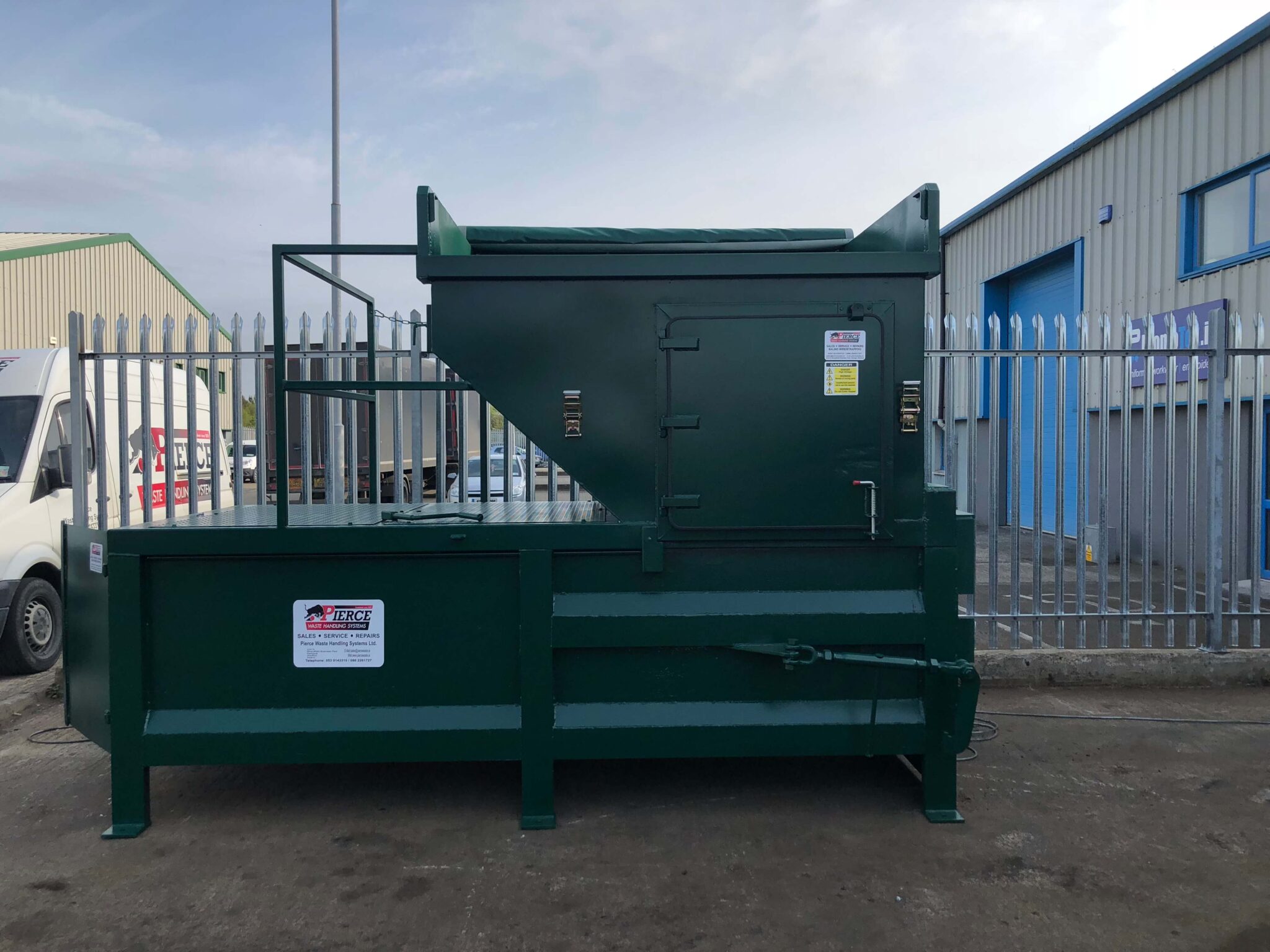 Hand Compactor Static Static Compactor for Loading by Hand or With a Forklift Tipping Skip ...