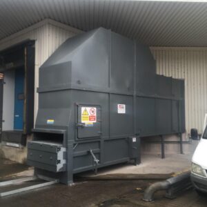 Static Compactor With Walk in Hopper System. Loaded Inside With Bin Tipper or Outside by Hand
