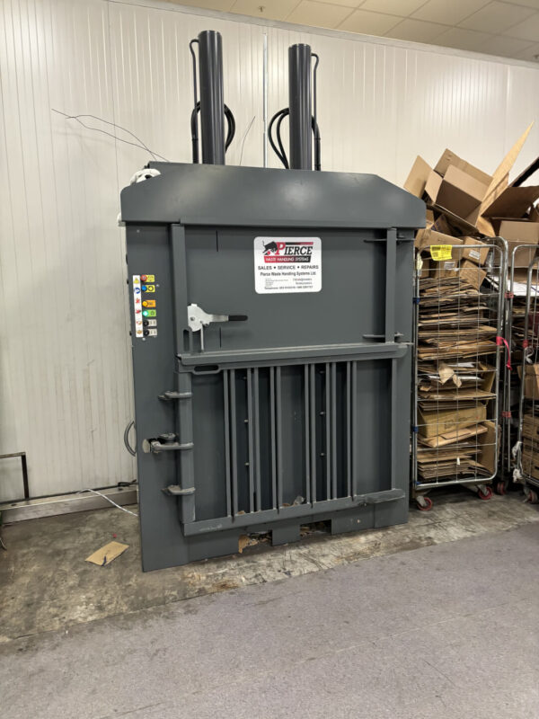 A black/grey 400kg+ baler