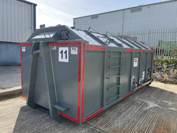 Roll-On/Roll-Off Sludge Container With Loading Door Inlet Opened From Ground Level - Image 5