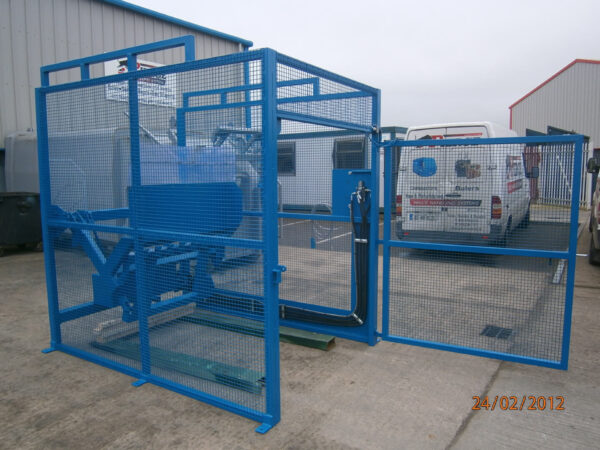 A special bin lift in blue